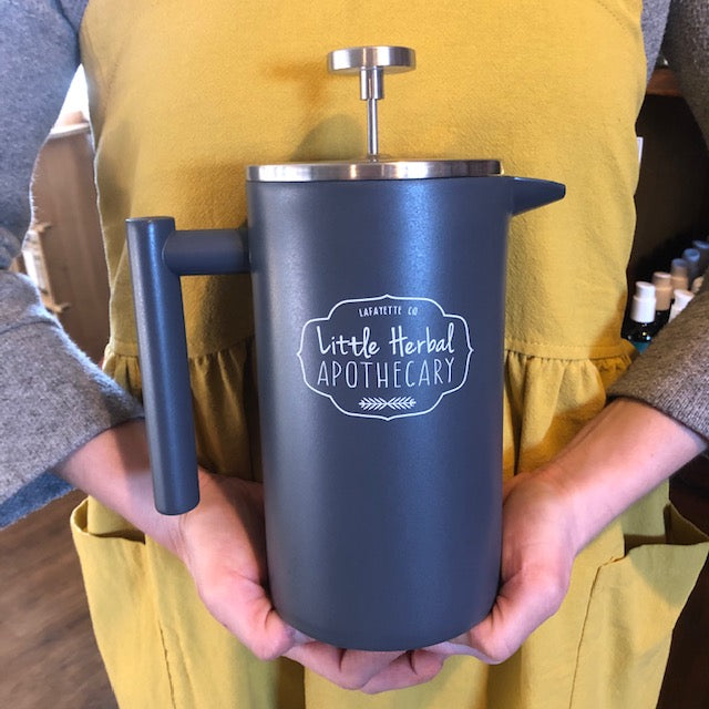 Little Herbal French Press {Stainless Steel} – Little Herbal Apothecary