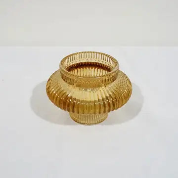 Glass Reversible Tea/Taper Candle Holder