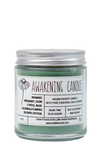 Awakening {Aromatherapy & Crystal Candle}