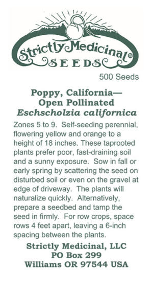 Medicinal Seed Packets