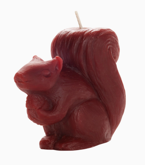Squirrel Beeswax Candle