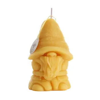 Gnome Beeswax Candle