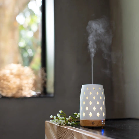 Diamond White Ceramic Ultrasonic Diffuser