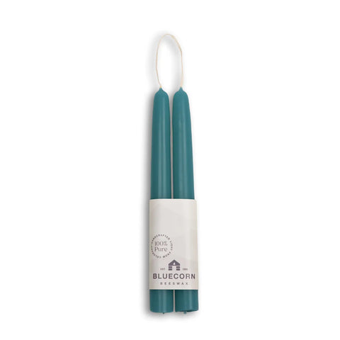 Bluecorn Beeswax Taper Candles