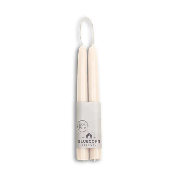Bluecorn Beeswax Taper Candles