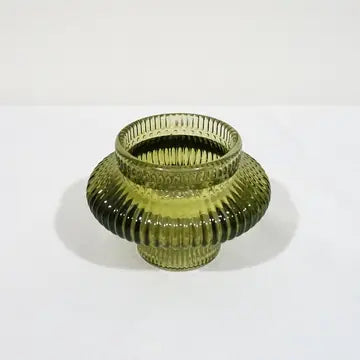 Glass Reversible Tea/Taper Candle Holder