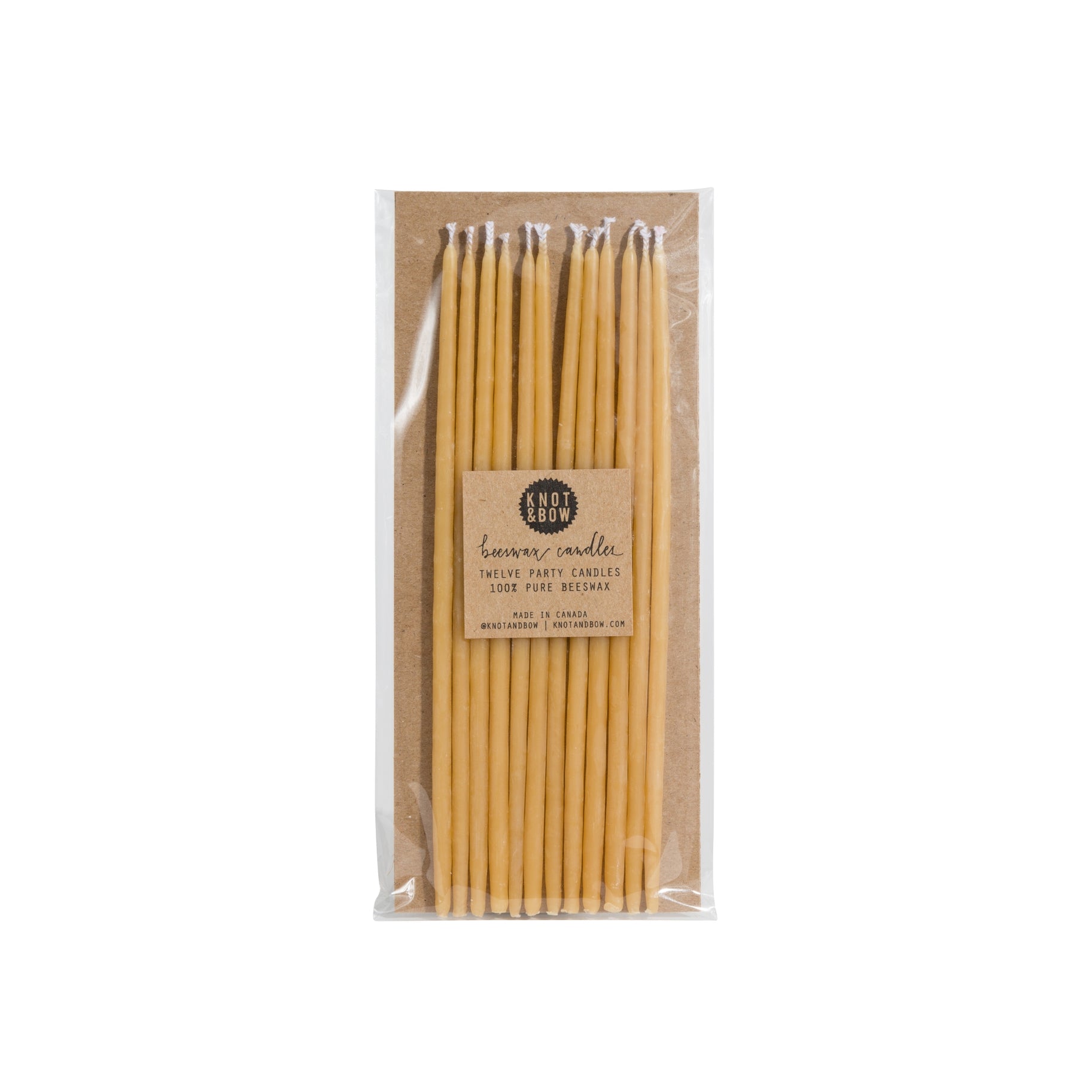 Beeswax Party Candles
