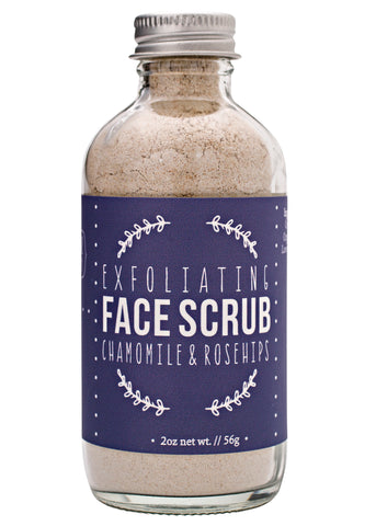Exfoliating Face Scrub {with Chamomile & Rosehips}